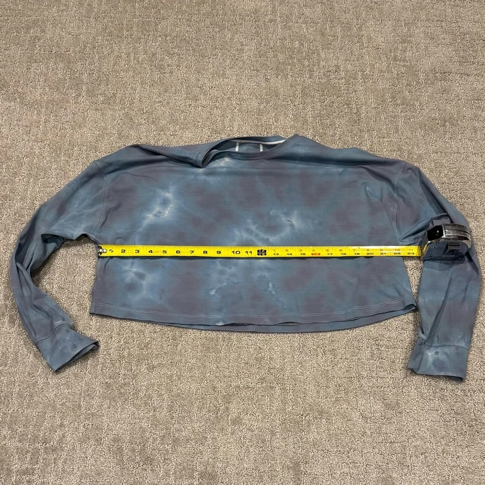 lululemon athletica Teal Tie-Dye Long Sleeve Top - Picture 4 of 4